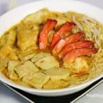 Malaysian Curry Laksa (King Prawns and Chicken Laksa) Gluten Free