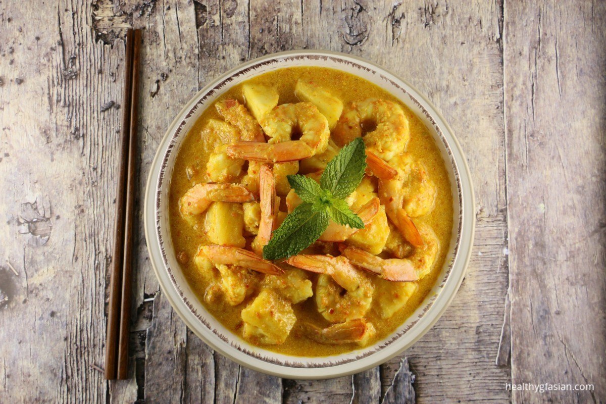 Gluten Free Nonya Prawns & Pineapple Assam Curry