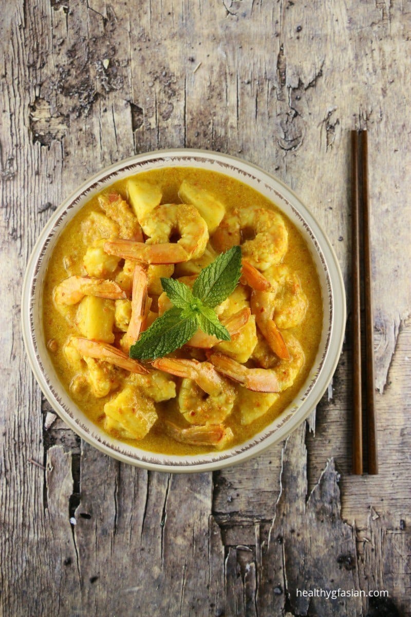 Nonya Prawns and Pineapple Assam Curry