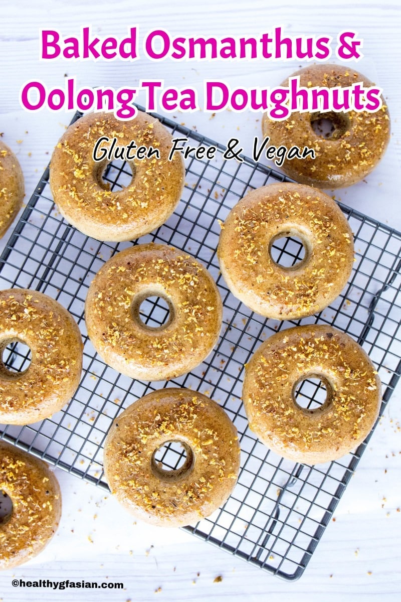 Baked Osmanthus and Oolong Tea Doughnuts Gluten Free