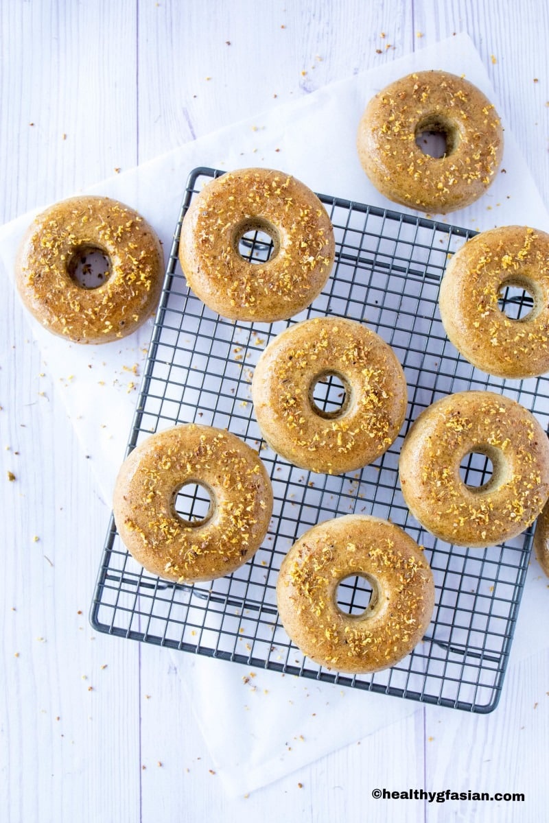 Baked Osmanthus and Oolong Tea Doughnuts Gluten Free