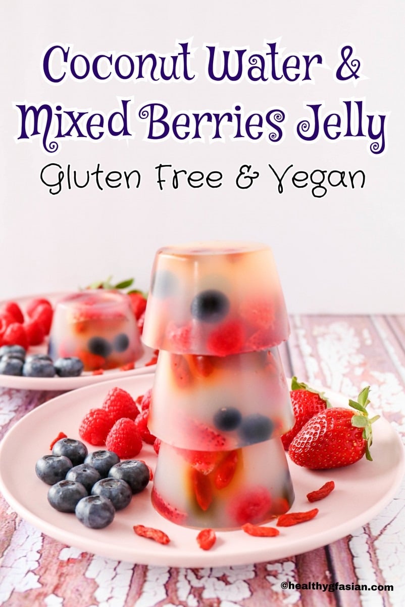 Coconut Water and Mixed Berries Jelly Gluten Free