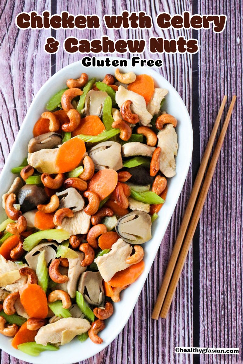 Chicken Celery Cashew Nuts Stir Fry Easy and Healthy