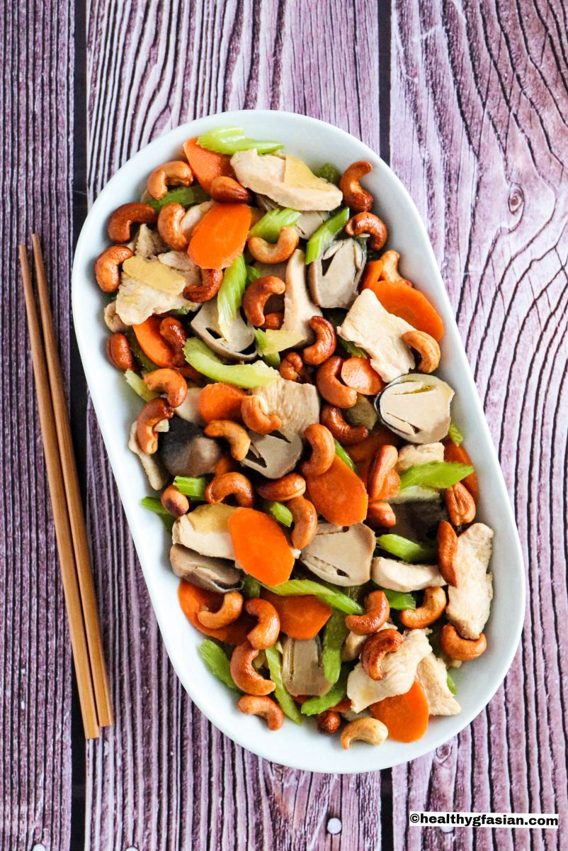 Chicken with Celery and Cashew Nuts Gluten Free