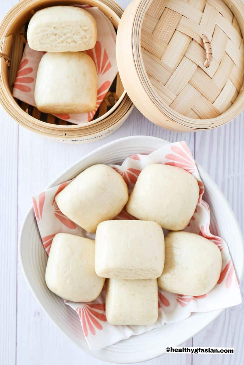 Chinese Steamed Buns Mantou Gluten Free Vegan