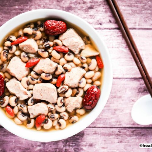 Chinese Chicken and Black Eyed Peas Soup Gluten Free