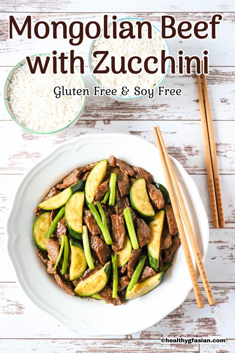 Mongolian Beef with Zucchini Gluten Free