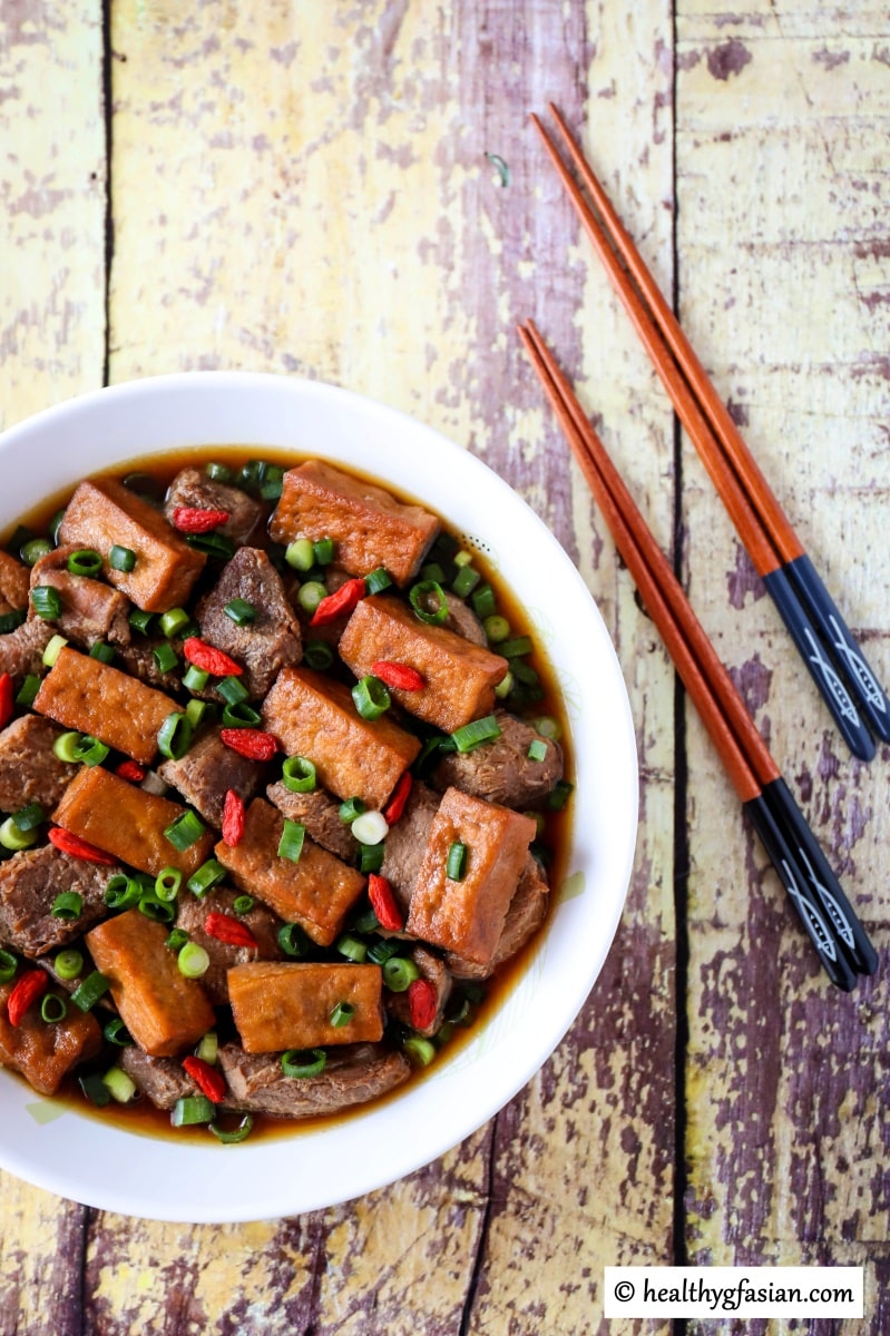 Instant Pot Braised Pork with Tofu