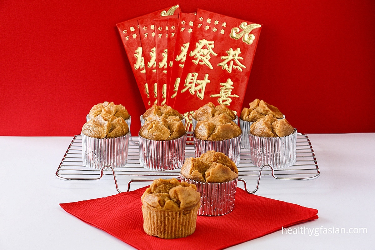 Chinese New Year Steamed Prosperity Cakes (Fa Gao) Gluten Free