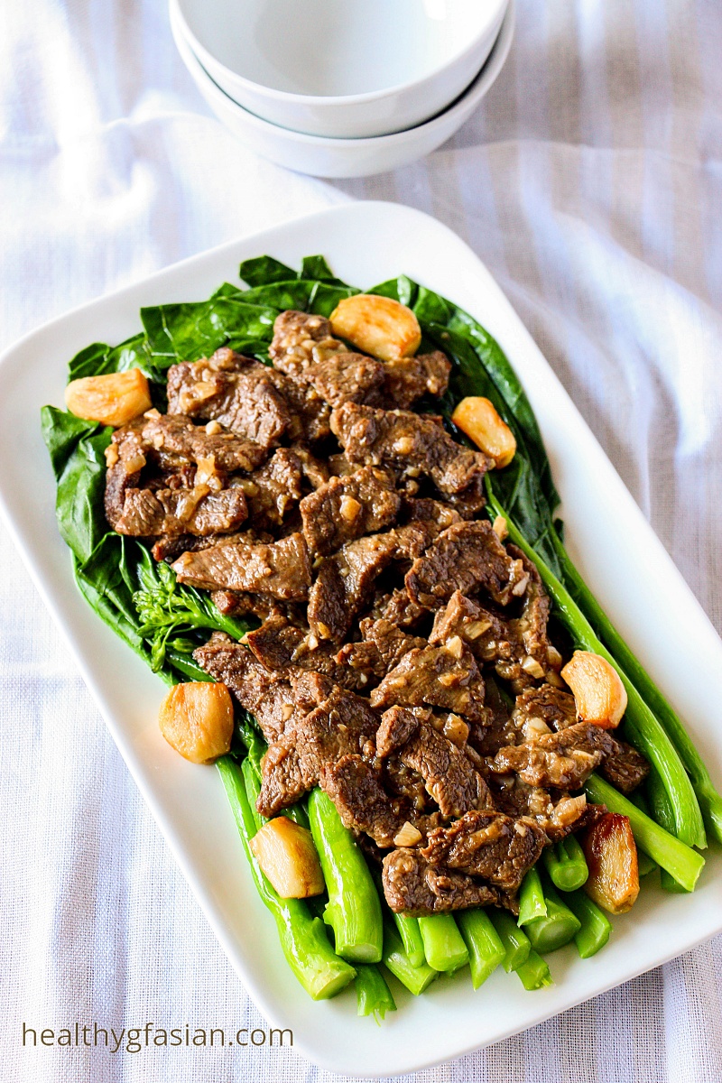 Oyster Beef and Chinese Broccoli Gluten Free