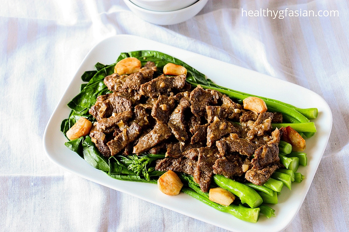 Oyster Beef and Chinese Broccoli Gluten Free