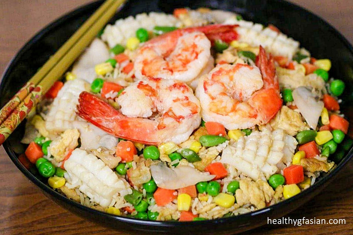 Seafood Fried Rice Gluten Free