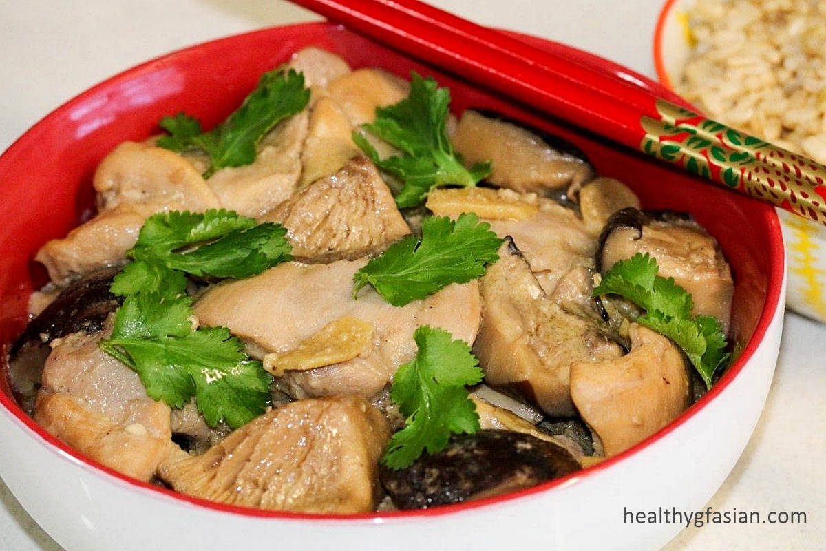 Braised Chicken with Shiitake Mushrooms Gluten Free