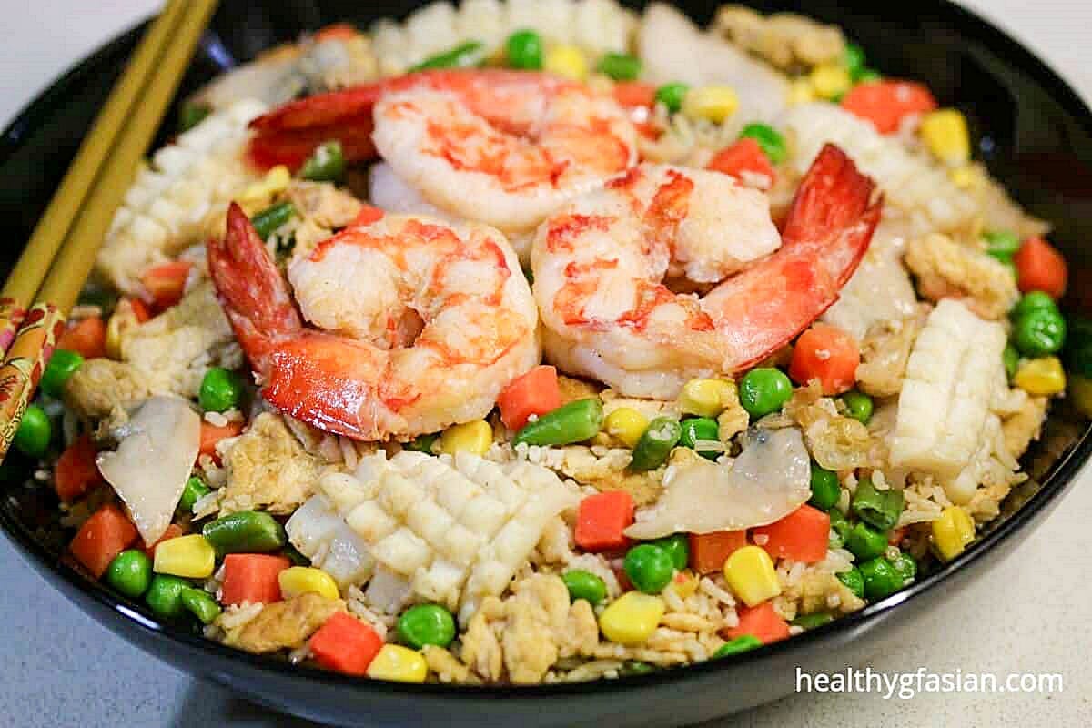 Seafood Fried Rice Gluten Free