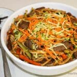 Beef and Zucchini Stir-Fry Noodles Gluten Free