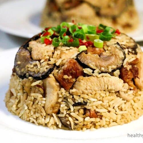Chicken and Shiitake Mushrooms Rice Gluten Free