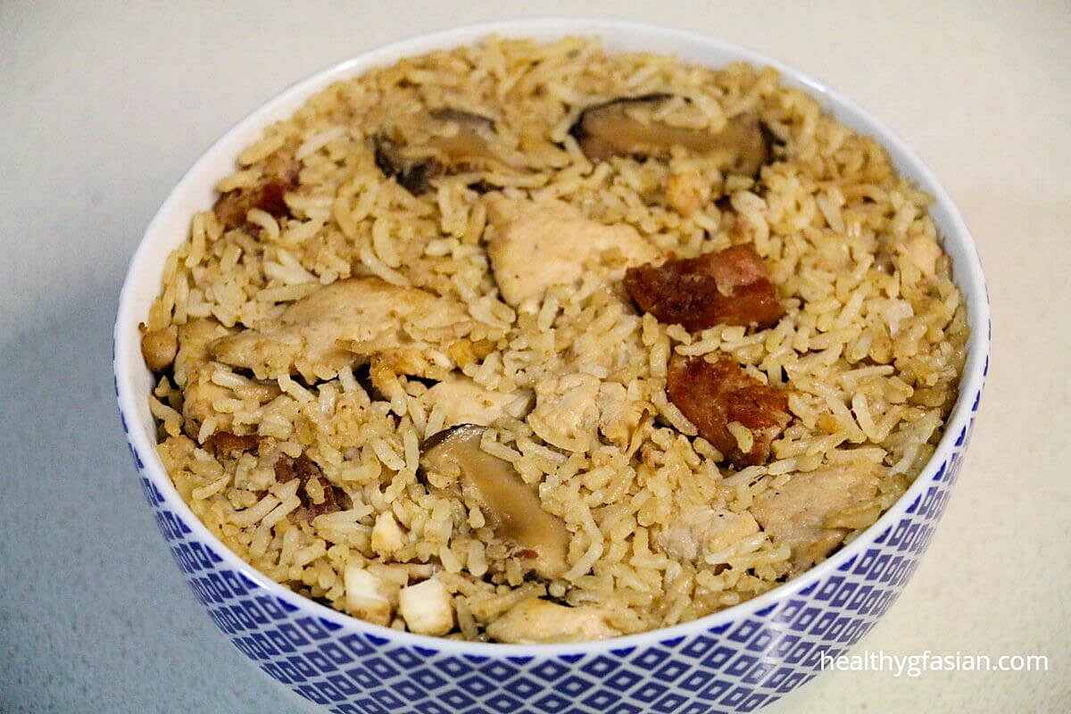 Chicken and Shiitake Mushrooms Rice Gluten Free
