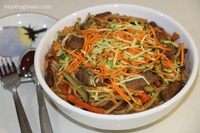 Beef and Zucchini Stir-Fry Noodles